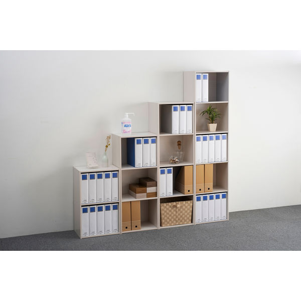 アイリスオーヤマ 棚 本棚 カラーボックス 4段 A4ファイル対応 幅415