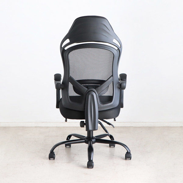 軒先渡し】東馬 FT メッシュオフィスチェア ブラック 54684790 1脚