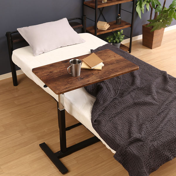 不二貿易 ナビアシリーズ ガス昇降テーブル（隠しキャスター付） 幅700