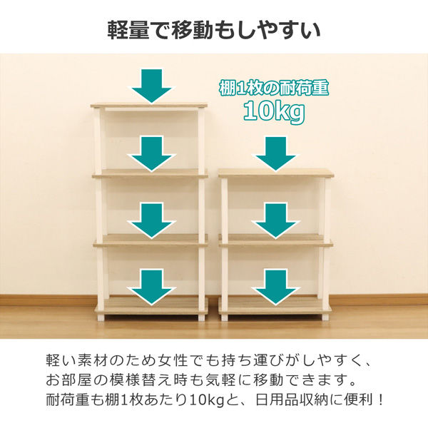 エイ・アイ・エス Nクイックイージー 3段 幅590×奥行297×高さ769mm