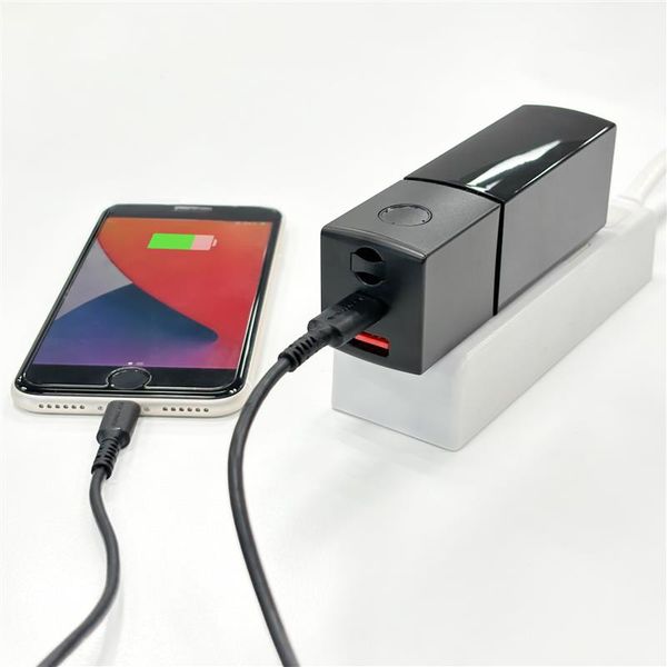 アウトレット】モバイルバッテリー AC充電器 コンセント一体型 5000mAh