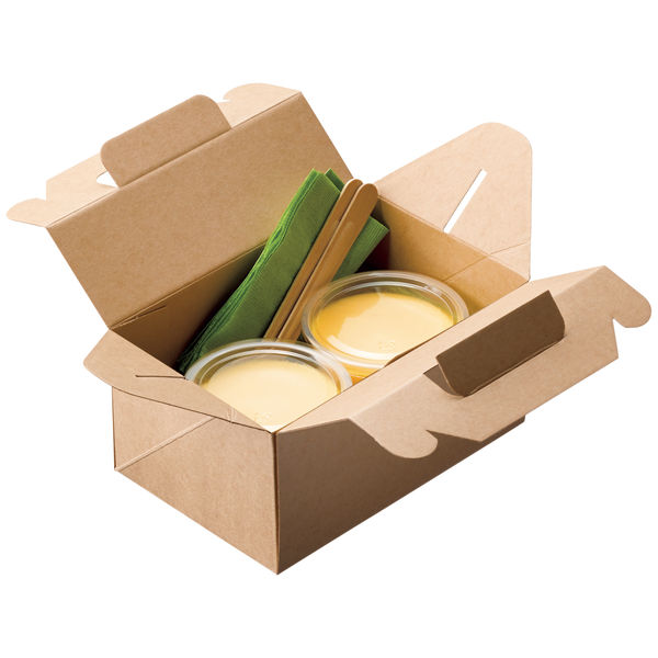 ケーキボックス 未晒し L 1袋（50枚入） オリジナル - アスクル