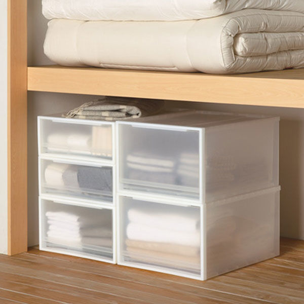 無印良品 ポリプロピレン 収納ケース 小 約幅34×奥行44.5×高さ18cm