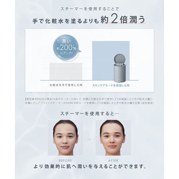 SALONIA（サロニア） ピュアブライトスチーマー ベージュ フェイス