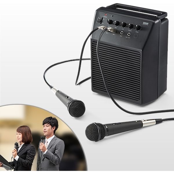 拡声器 メガホン スピーカーマイク ハンドマイク型 400-SP044