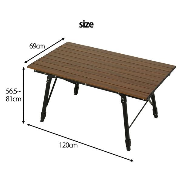 MKトレンド アルミロール天板テーブル ART-120 1台（直送品） - アスクル