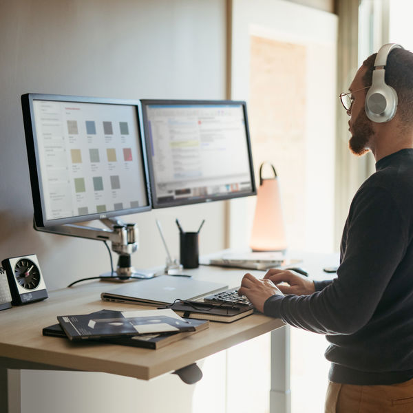 エルゴトロン LX デュアル モニターアーム 横型 シルバー 27インチ(6.4