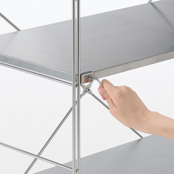 無印良品 ステンレスユニットシェルフ ステンレス棚セット ワイド 小