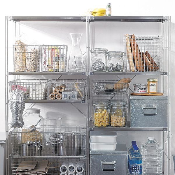 無印良品 ステンレスワイヤーバスケット4 約幅37×奥行26×高さ18cm 良品