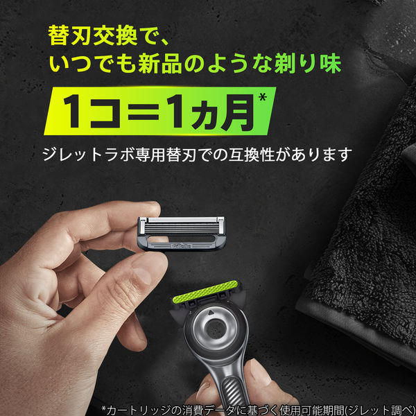 ジレット ラボ（Gillette Labs） 髭剃り 角質除去バー搭載 替刃8個入
