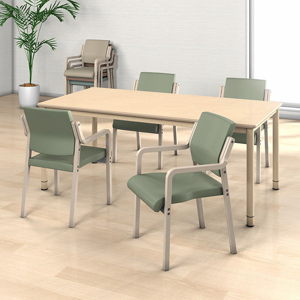 藤沢工業 ナチュラル ウッドチェア ビスケット 福祉用イス 介護用イス