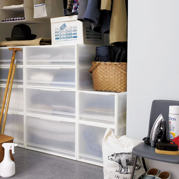 無印良品 ポリプロピレン 収納ケース ワイド 中 約幅55×奥行44.5×高さ