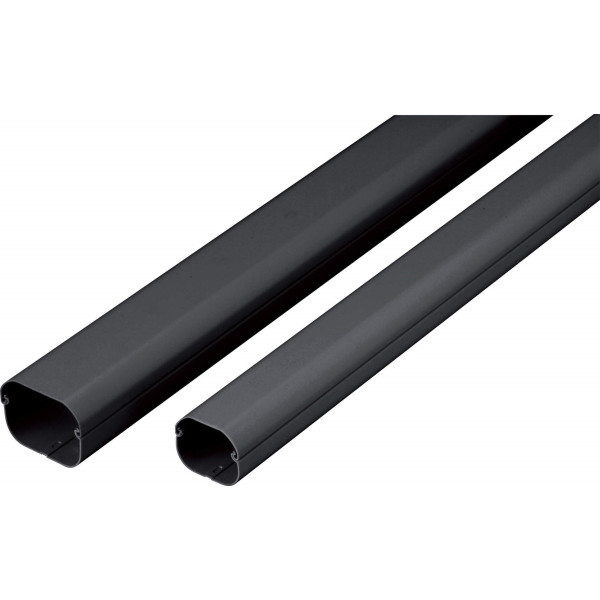 因幡電機産業 スリムダクトLD (直管) LDー90 黒 LD-90-K 1セット(10本