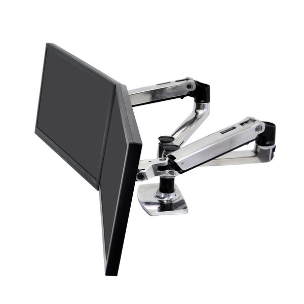 エルゴトロン LX デュアル モニターアーム 横型 シルバー 27インチ(6.4