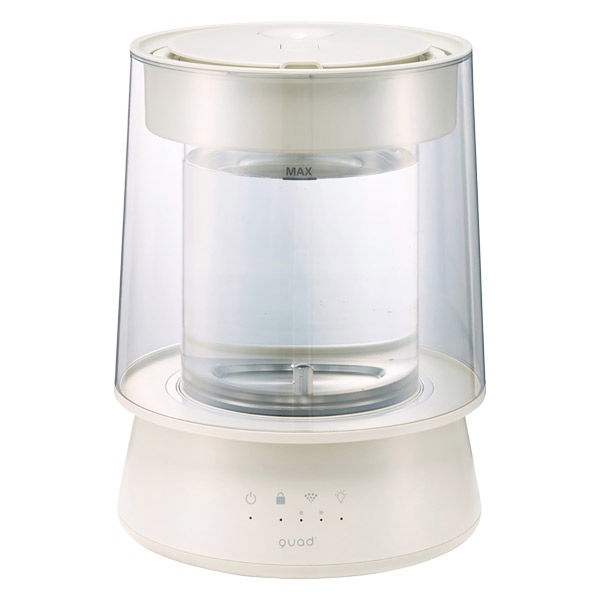 QUADS ガラススチーム加湿器 GLASS(グラス) アイボリー QS549IV 1台