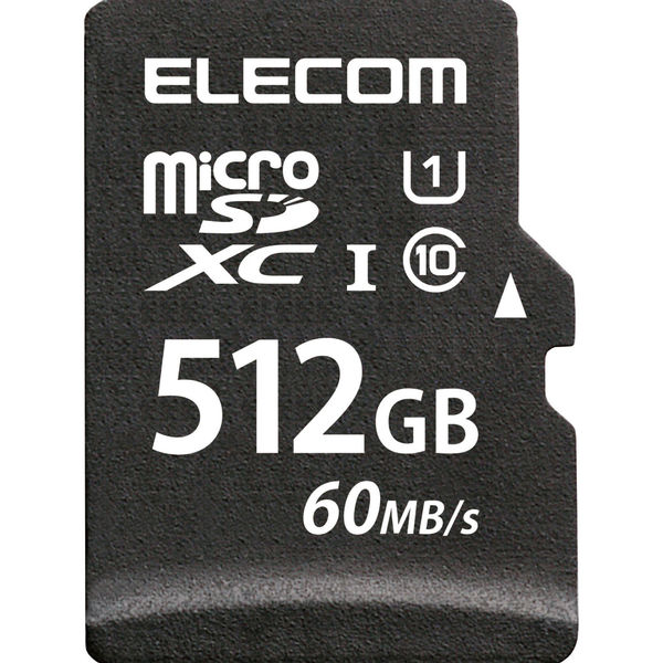 マイクロSDカード 512GB 高速データ転送 読み出し60MB/s 防水 MF