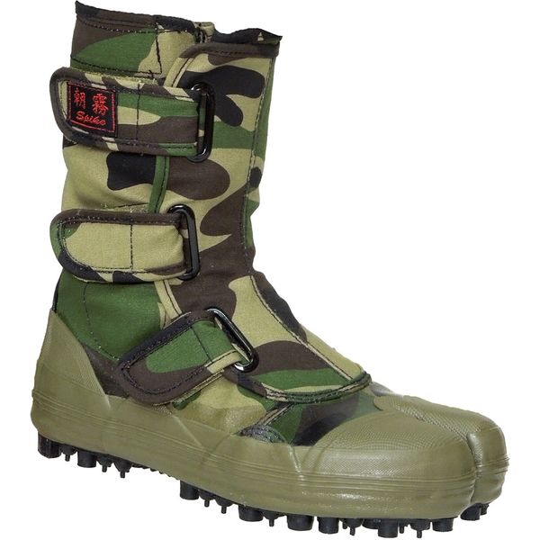 莊快堂 スパイクシューズ 朝霧（あさぎり） 緑迷彩 29cm 1834532009