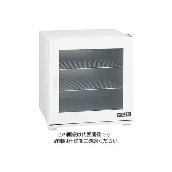 アンナカ 小型 温蔵庫 HPー46G ガラス扉 ホワイト 61-7945-52 1個