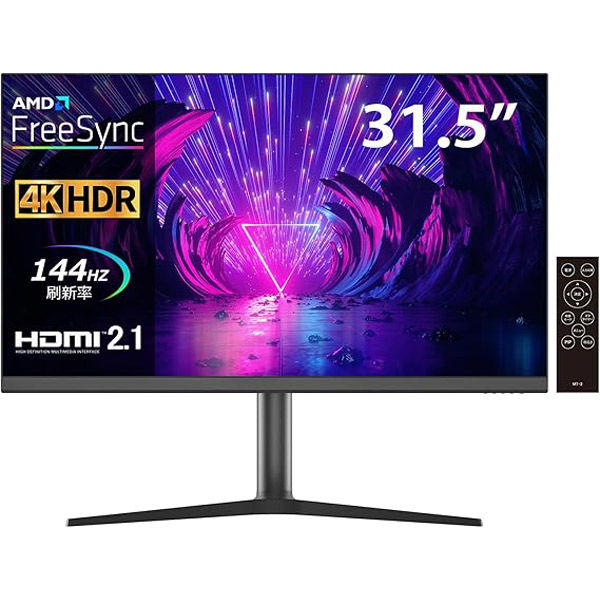 WIS 31.5インチ 4K144Hzゲーミングモニター 315U144 1台（直送品