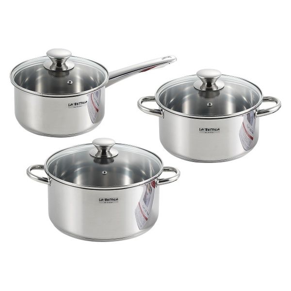 タマハシ ラ・ベットラ 落合 務 ステンレス鍋3点セット LB-170R 1箱