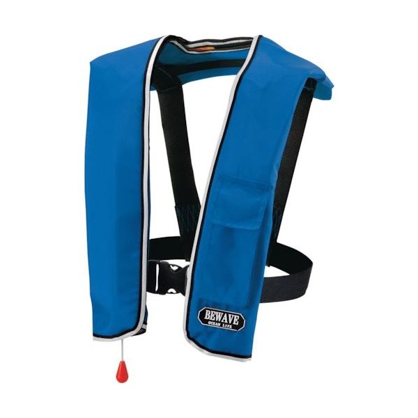 オーシャンライフ 自動膨張式ショルダータイプ 作業用ライフジャケット