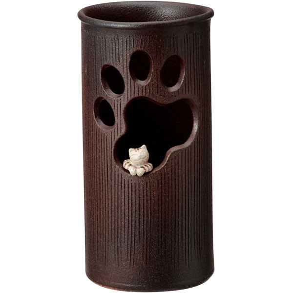 かね馬 信楽焼ベストセレクション 窓ねこ傘立 幅225×奥行225×高さ450mm