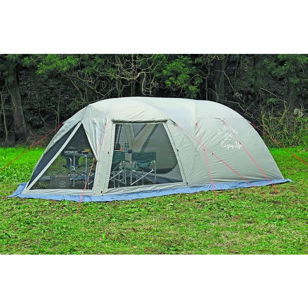 キャプテンスタッグ モンテ スクリーンツールームドームテント 5～6人