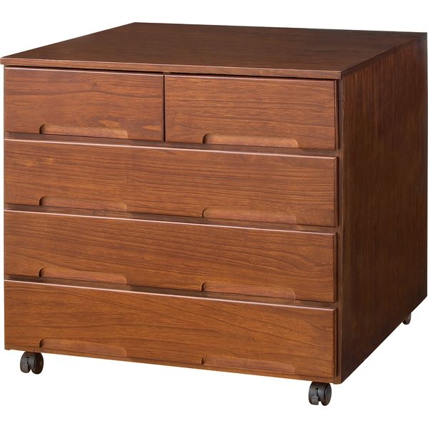 ファミリー・ライフ 頑丈引き出し桐製押入れタンスワイド4段 幅700