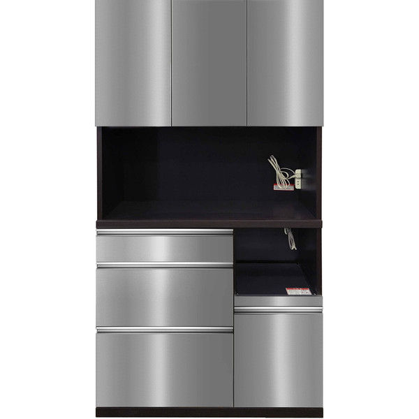 高橋木工所 エイク90オープン 食器棚 幅897×奥行401×高さ1800mm LG