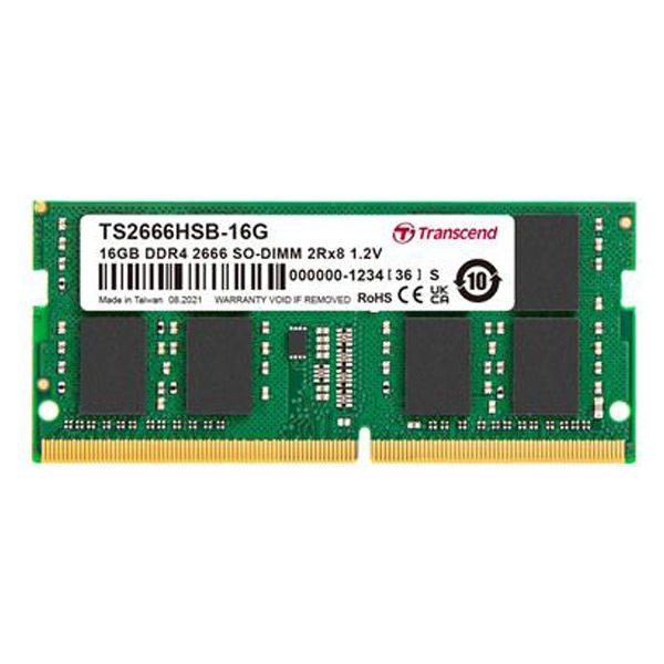 ノートパソコン向け増設メモリ DDR4-2666 16GB トランセンド PCメモリ