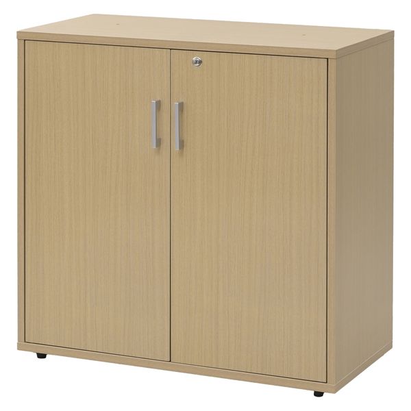 軒先渡し】マルチワーク 木製システム収納 両開き2段 下置専用 幅795