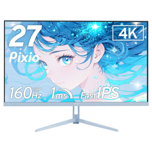 Pixio ゲーミングモニター 27インチ 160Hz 4K IPS ブルー PX27UWAVEB-O