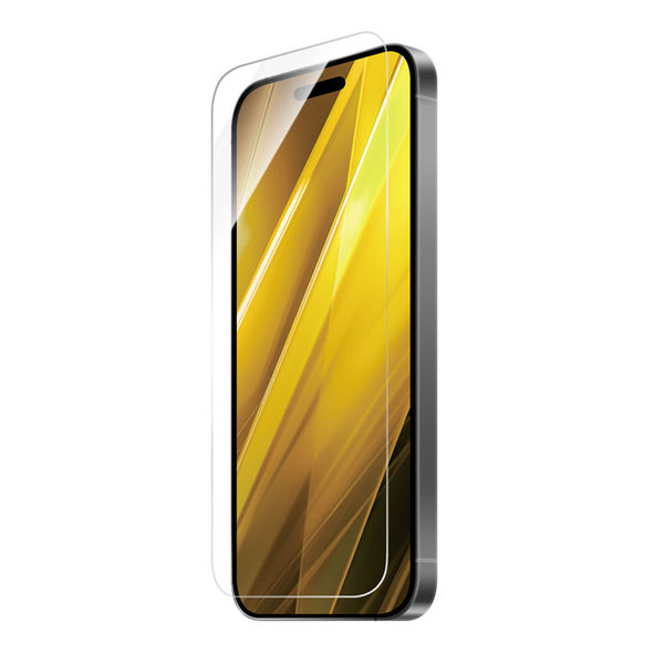 MSソリューションズ iPhone 16 Pro ガラスフィルム 超透明 LN-IP24FG 1