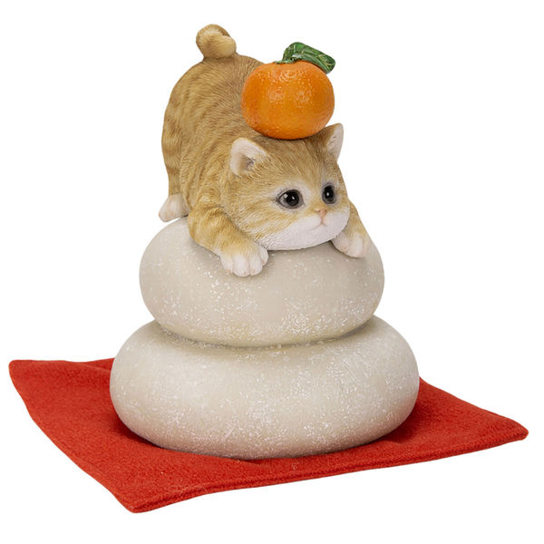 ウービア 鏡餅飾り 茶トラ猫 H24167-1 1個（直送品） - アスクル