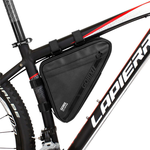 GORIX GX-FB39防水三角フレームバッグ 黒 43336 1個（直送品） - アスクル