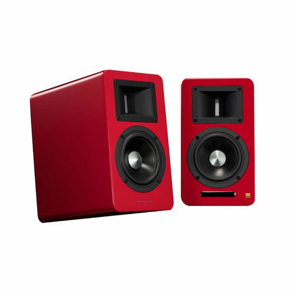 AIRPULSE DAC内蔵アクティブ・スピーカー レッド ペア A100 BT5.0RDHG