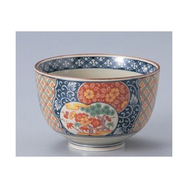 アースモス 有田焼 多用丼（小） 古伊万里松竹梅 お好み鉢 （3個入