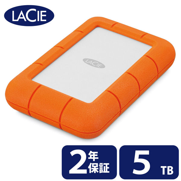 HDD 外付け 5TB ポータブル 2年保証 Rugged Mini STJJ5000400 LaCie 1