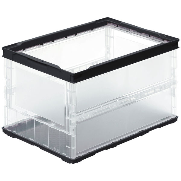 折りたたみコンテナ】 アスクル 「現場のチカラ」 ペタンコOー50B 50L