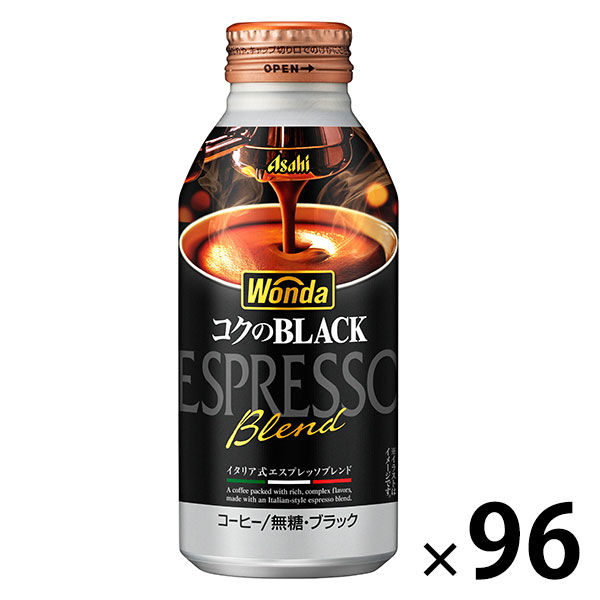 缶コーヒー】アサヒ飲料 WONDA（ワンダ）コクのブラック ボトル缶 400g