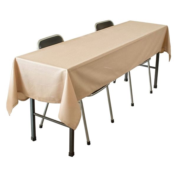 長机用はっ水テーブルクロス ベージュ105×240cm5枚セット
