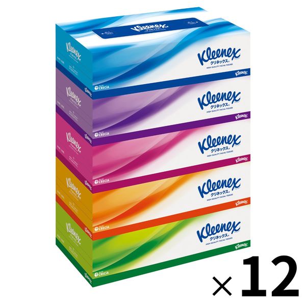 セール）ティッシュペーパー【180組5箱×12パック】クリネックス