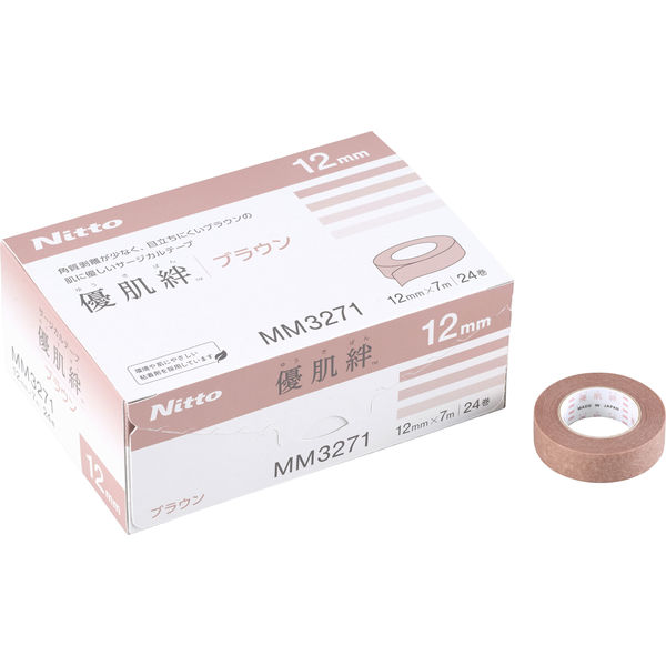 リニューアル】ニトムズ 優肌絆ブラウン MM3271 1箱（24巻入） - アスクル