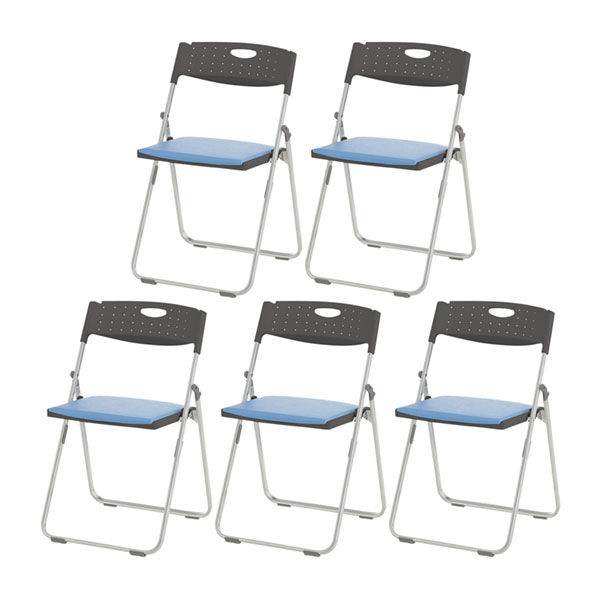 アイリスチトセ 水平スタッキング折りたたみチェア ダブルクッション