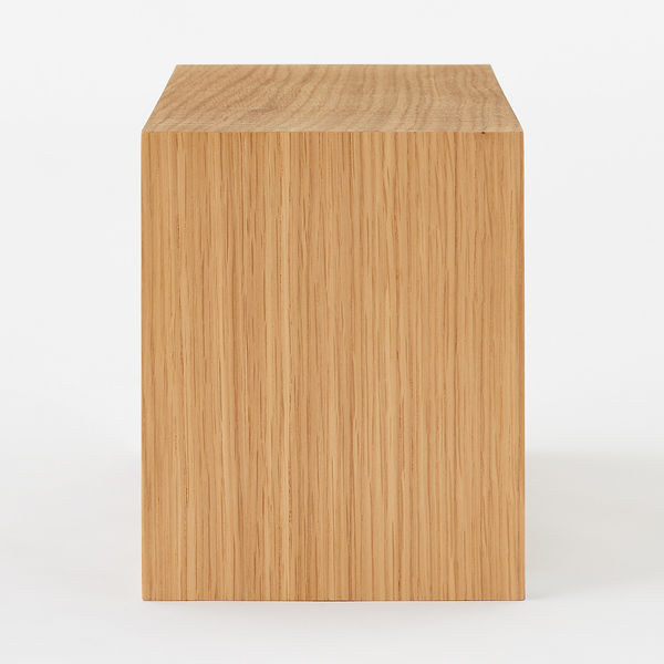 無印良品 壁に付けられる家具箱 オーク材突板 44cm 良品計画 - アスクル