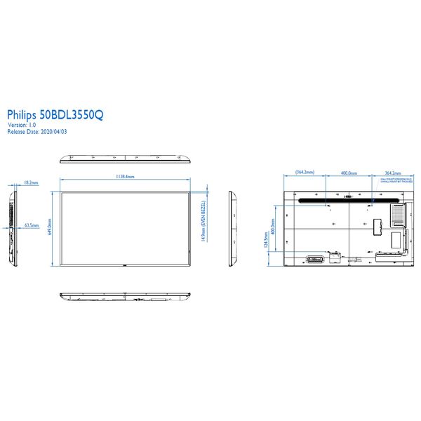 フィリップス 50インチワイド4K液晶モニター 大型モニター 会議室