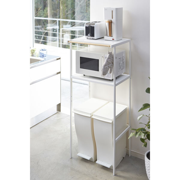 tower（タワー） ゴミ箱上ラック ホワイト 1個 山崎実業 【送料無料