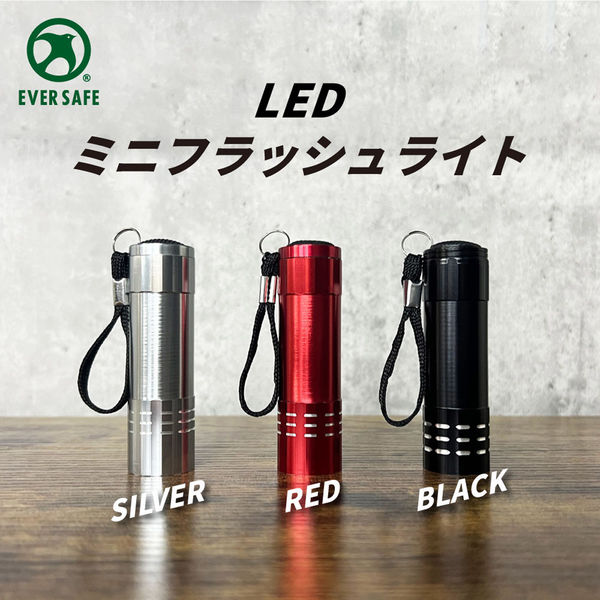 ミニフラッシュライト FL02（シルバー）懐中電灯 LED 小型 防災