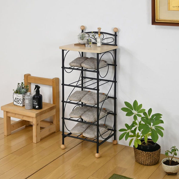 フクダクラフト スリッパラック棚式 RS-S2880 BK O 1台（直送品