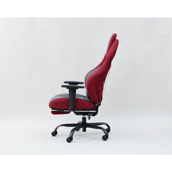 YAMAZEN フルリクライニングゲーミングチェア肘可変 ファブリック HGC